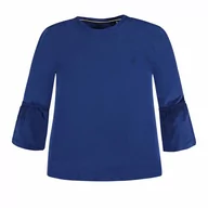 Bluzki damskie - Dziewczęca bluzka z długim rękawem, niebieska, Marc O'Polo - miniaturka - grafika 1