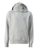 Bluzy męskie - TOMMY HILFIGER szara bluza męska z kapturem GRAY, Rozmiar L - miniaturka - grafika 1