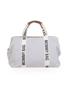 Childhome Torba Mommy Bag Signature szara - Torby i organizery dla mam - miniaturka - grafika 1