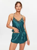 Piżamy damskie - Hunkemöller Koszulka piżamowa 203227 Niebieski Comfortable Fit - miniaturka - grafika 1