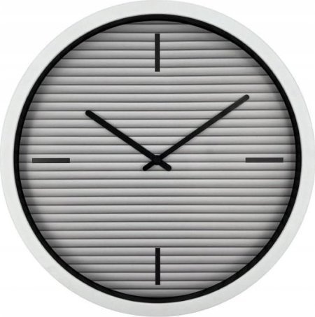 Splendid Zegar ścienny dekoracyjny biały nowoczesny design 30 cm Texture