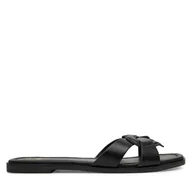 Klapki i japonki damskie - Klapki LOVE MOSCHINO JA28092G1MIA0000 Czarny - miniaturka - grafika 1