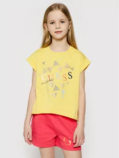 Guess T-Shirt J1GI05 K6YW1 Żółty Regular Fit - Koszulki dla dziewczynek - miniaturka - grafika 1