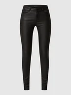 Spodnie damskie - Jeansy o kroju slim fit z powłoką - miniaturka - grafika 1