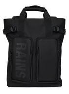 Plecaki szkolne i tornistry - Plecak Miejski Rains Texel Tote Backpack - Black - miniaturka - grafika 1