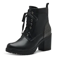 Botki damskie - MARCO TOZZI Damskie botki na obcasie 2-25204-41, czarny Comb, 39 EU - miniaturka - grafika 1