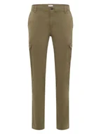 Spodnie męskie - Mustang Bojówki w kolorze khaki - miniaturka - grafika 1