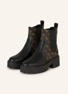 Guess Botki Chelsea Shuze schwarz - Botki damskie - miniaturka - grafika 1