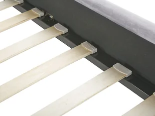 Łóżko welurowe 140 x 200 cm szare AMBILLOU - Łóżka - miniaturka - grafika 8