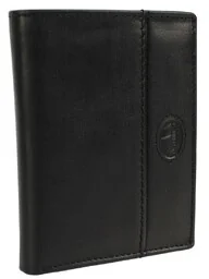 Portfel Męski Skórzany EL FORREST Skóra Bydlęca Pionowy Bez Zapięcia Dwa Skrzydełka Dodatkowy Suwak RFID 859 61 13 x 10 x 3 [cm] - Portfele - miniaturka - grafika 1