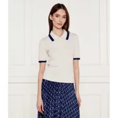 Swetry damskie - Marc Cain Jedwabny sweter | Casual fit | z dodatkiem kaszmiru - miniaturka - grafika 1