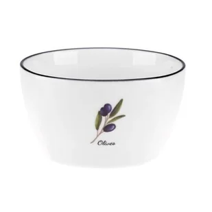 Miseczka porcelanowa Prowansja oliwka 350 ml biały - Miski i półmiski - miniaturka - grafika 1