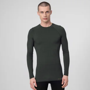 Męski longsleeve termoaktywny BRUBECK Active Wool - grafitowy - Koszulki sportowe męskie - miniaturka - grafika 1