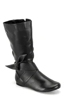 Kozaki damskie - Buffalo 233386 damskie kozaki czarne, czarny, 42 EU - miniaturka - grafika 1