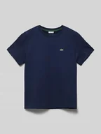 Koszulki dla chłopców - T-shirt z naszywką z logo - miniaturka - grafika 1