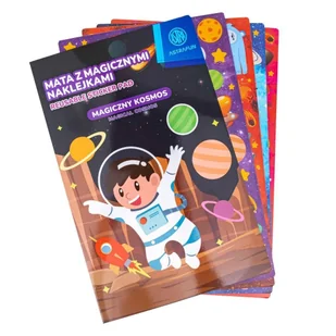 Zestaw naklejek w teczce Xl Astrafun mix - Zeszyty szkolne - miniaturka - grafika 1