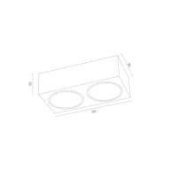 Lampy sufitowe - Argon Spot sufitowy Ronda, 2-punktowy, biały - miniaturka - grafika 1