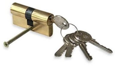 Haushalt CYLINDER LOCK 65MM 30X35 BRASS 5 KEYS
