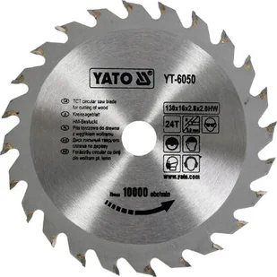 Yato tarcza tnąca drewna 130x24x16 - 6050 (YT-6050) - Tarcze do pił - miniaturka - grafika 1