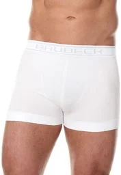 Bezszwowe bokserki męskie Brubeck Comfort Cotton BX00501 białe - Majtki męskie - miniaturka - grafika 1