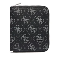 Portfele - Mały Portfel Męski Guess SMMALO LEA02 Czarny - miniaturka - grafika 1