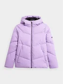 Kurtki narciarskie - 4F Kurtka narciarska 4FJAW23TTJAF293 Fioletowy Regular Fit - miniaturka - grafika 1