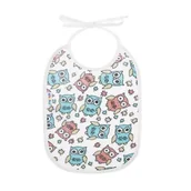 Śliniaki i fartuszki - Akuku Śliniak wiązany sowy A1662, 1 szt. -> Wysyłka 1,99 - odbiór w Żabce - miniaturka - grafika 1