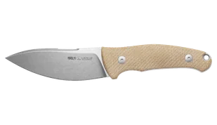 Nóż Viper Nordlys Natural Micarta Canvas, Stonewashed N690 by Jens Ansø (VT4044CN) - Noże - miniaturka - grafika 1