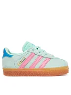 Buty dla dziewczynek - adidas Sneakersy Gazelle Comfort Closure JP7135 Zielony - miniaturka - grafika 1