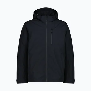 Kurtka przeciwdeszczowa męska CMP 35Z1537 Zip Hood nero WYSYŁKA W 24H 30 DNI NA ZWROT - Sport OUTLET - miniaturka - grafika 1