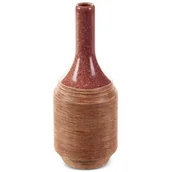 Wazony i flakony - Nowoczesny Wazon Ceramiczny Elda 12X12X29 Jasnobrązowy - miniaturka - grafika 1