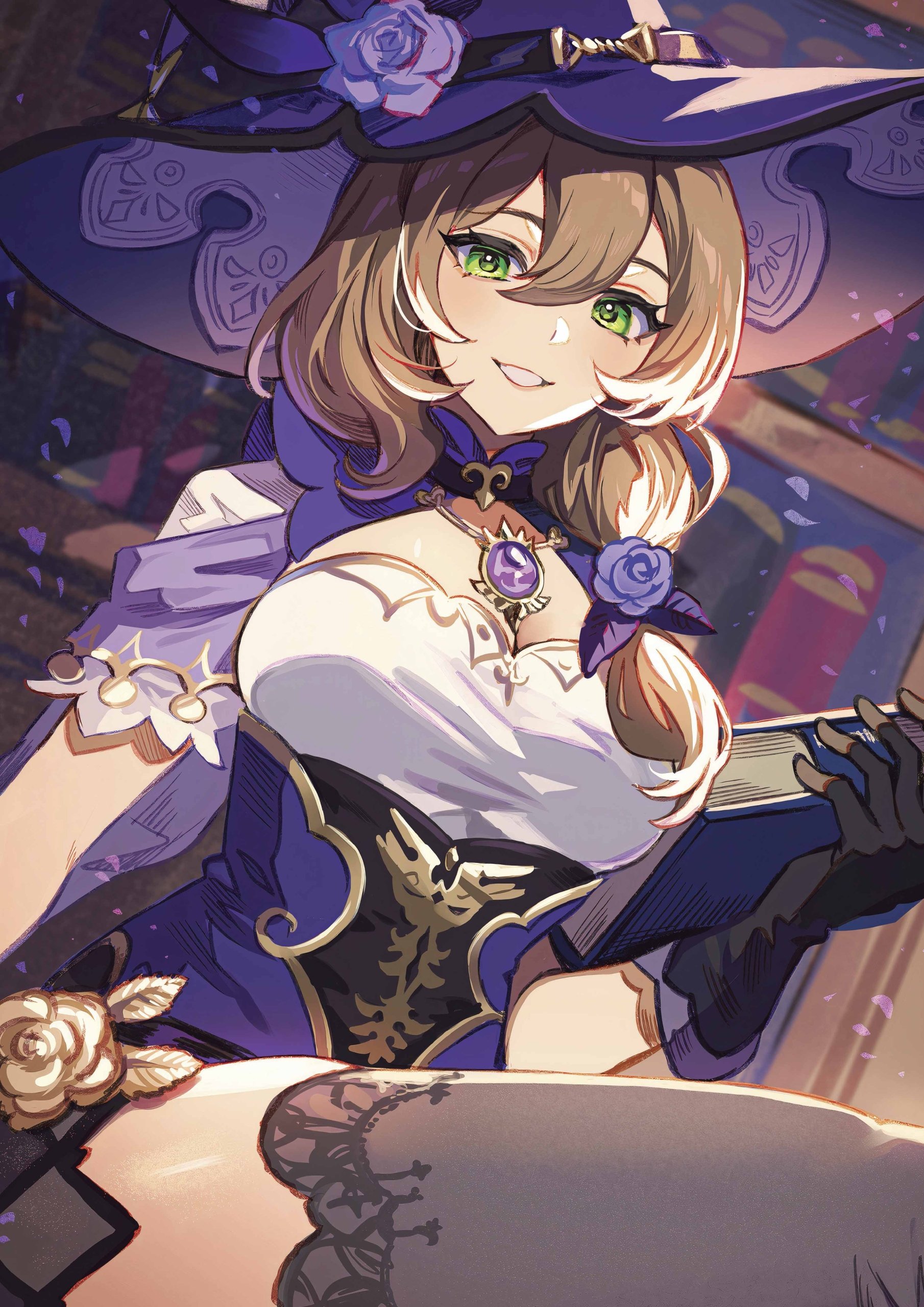 Plakat A3 Genshin Impact Anime Gra Lisa Minci