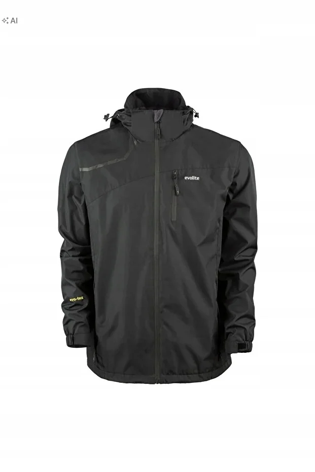 MĘSKA KURTKA SPORTOWA CZARNA Z MATERIAŁU SOFTSHELL M 5IA