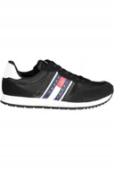Buty sportowe męskie - Tommy Hilfiger Męskie Buty Sportowe Czarny Kolor: czarny, Rozmiar: 44 - miniaturka - grafika 1