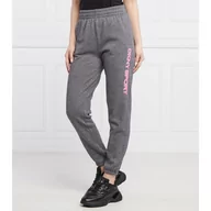 Dresy damskie - DKNY Sport Spodnie dresowe LAYERED | Regular Fit - miniaturka - grafika 1