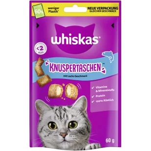 Whiskas Przysmaki , Chrupiące Kieszonki Łosoś 6x60 g - Przysmaki dla psów - miniaturka - grafika 1