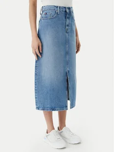 Tommy Hilfiger Spódnica jeansowa WW0WW45501 Niebieski Regular Fit - Spódnice - miniaturka - grafika 1