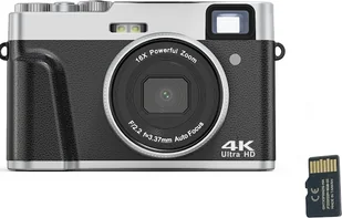 INF Aparat cyfrowy 4K/48MP/16X Zoom/Autofokus/wizjer/Anti-Shake z kartą 32 GB - Aparaty Cyfrowe - miniaturka - grafika 1