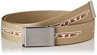 Paski - Lacoste RC4063 Skórzany pasek biodrowy, Lew Pecan Mąka, 110 mężczyzn, Lew Pecan Mąka - miniaturka - grafika 1