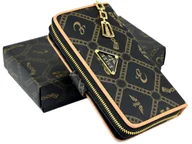 Portfele - Portfel damski duży na zamek organizer stylowy - miniaturka - grafika 1