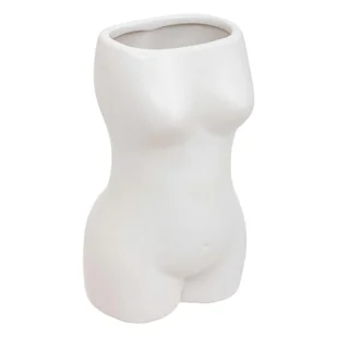Wazon Soleya Body biały 17cm - Wazony i flakony - miniaturka - grafika 1