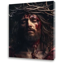 Obraz religijny na płótnie Jezus Chrystus Umęczony - Ecce Homo - Ikony i obrazy sakralne Obraz religijny na płótnie Jezus Chrystus Umęczony - Ecce Homo - Ikony i obrazy sakralne - miniaturka - grafika 1