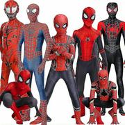 Stroje karnawałowe - Dzieci Spiderman Cosplay Costume Adult Boys Far From Home Raimzentai Outfit Party V Morales Spider Man 110CM - miniaturka - grafika 1