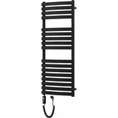 Grzejniki łazienkowe - Mexen Bachus grzejnik elektryczny 1200 x 500 mm, 600 W, czarny - W109-1200-500-2600-70 - miniaturka - grafika 1