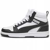 Buty trekkingowe dziecięce - Buty do chodzenia damskie Puma 01 Rebound V6 Mid Jr - miniaturka - grafika 1