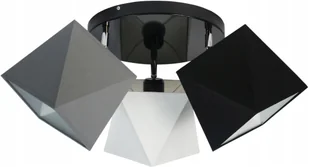 Lampa Sufitowa Plafon Diament Żyrandol Czarny I Do Wyboru Led E27 - Lampy sufitowe - miniaturka - grafika 1