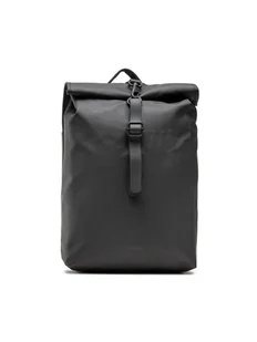 Rains Plecak Rolltop Rucksack Mini 13610 Czarny - Plecaki - miniaturka - grafika 1