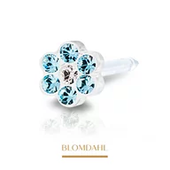 Piercing - Blomdahl - Kolczyk Daisy Aquamarine/ Crystal 5mm 2szt - miniaturka - grafika 1