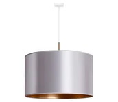 Lampy sufitowe - Duolla - Żyrandol na lince CANNES 1xE27/15W/230V śr. 50 cm srebrny/miedź - miniaturka - grafika 1