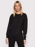 Bluzy damskie - Champion Bluza Reverse Weave 114528 Czarny Regular Fit - miniaturka - grafika 1